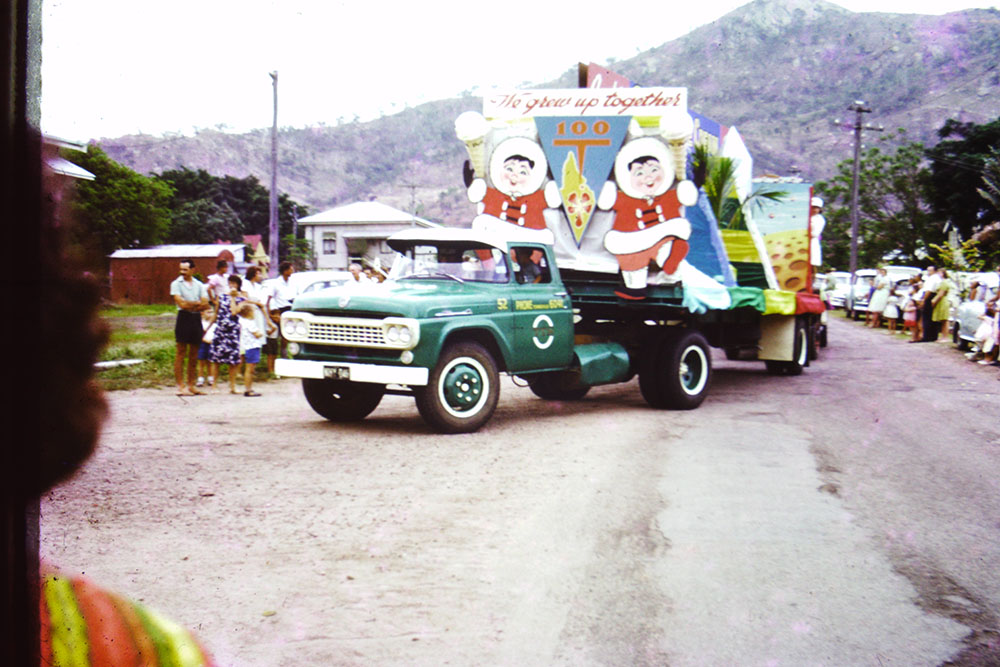 Peter's Icecream float in the Townsville Centenary Parade, 1964
