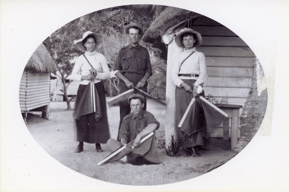 The signalling corps, Nellie Bay, Magnetic Island ca.1905