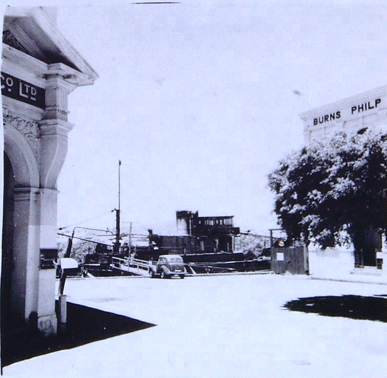 Burns Philp wharf, Ross Creek, Townsville, 1940