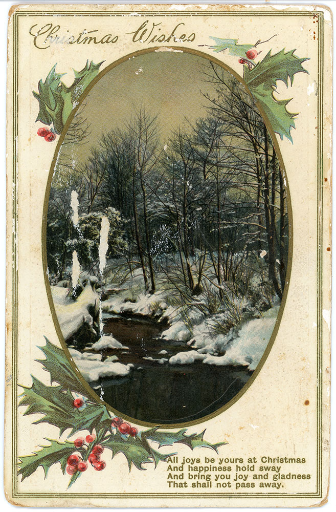 Christmas greeting card from the Quelch Forno collection