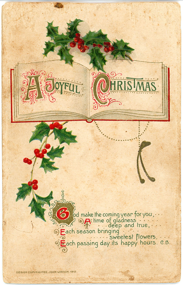 Christmas greeting card from the Quelch Forno collection