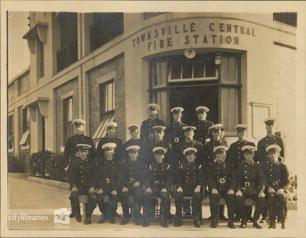 Townsville Fire Brigade portrait in front of Townsville Central Fire Station