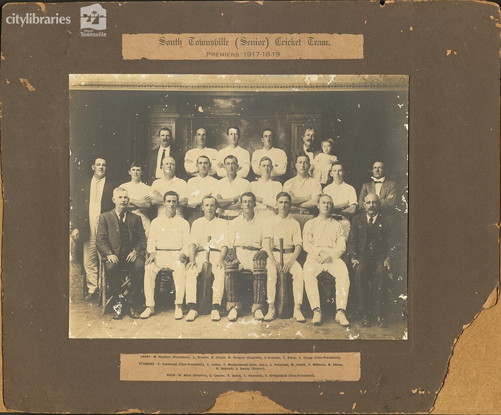 South Townsville (Senior) Cricket Team, Premiers 1917-18-19