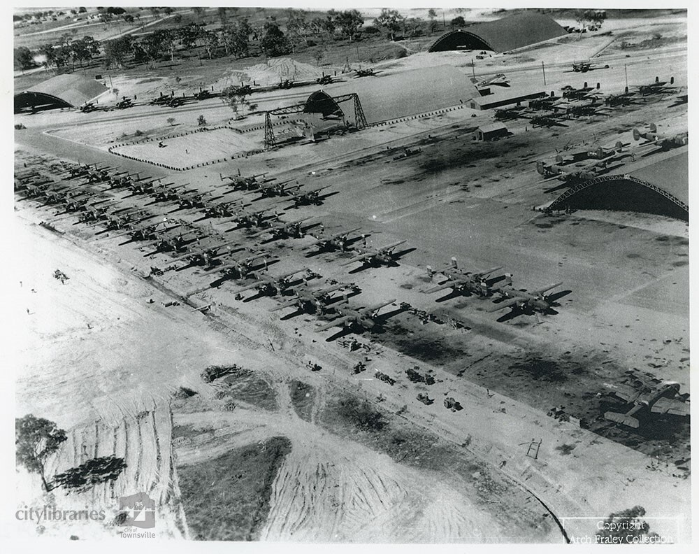 Aerial photograph of RAAF Base Garbutt, Townsville, 1942