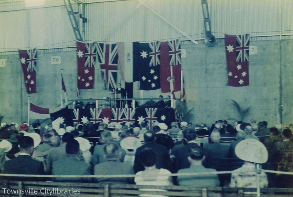Sugar shed opening, 20 June, 1959, Townsville