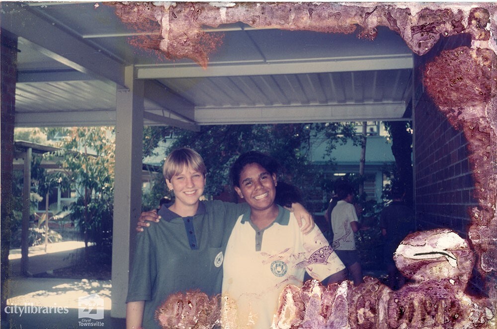 Anna and Romana, under B block, Townsville State High School