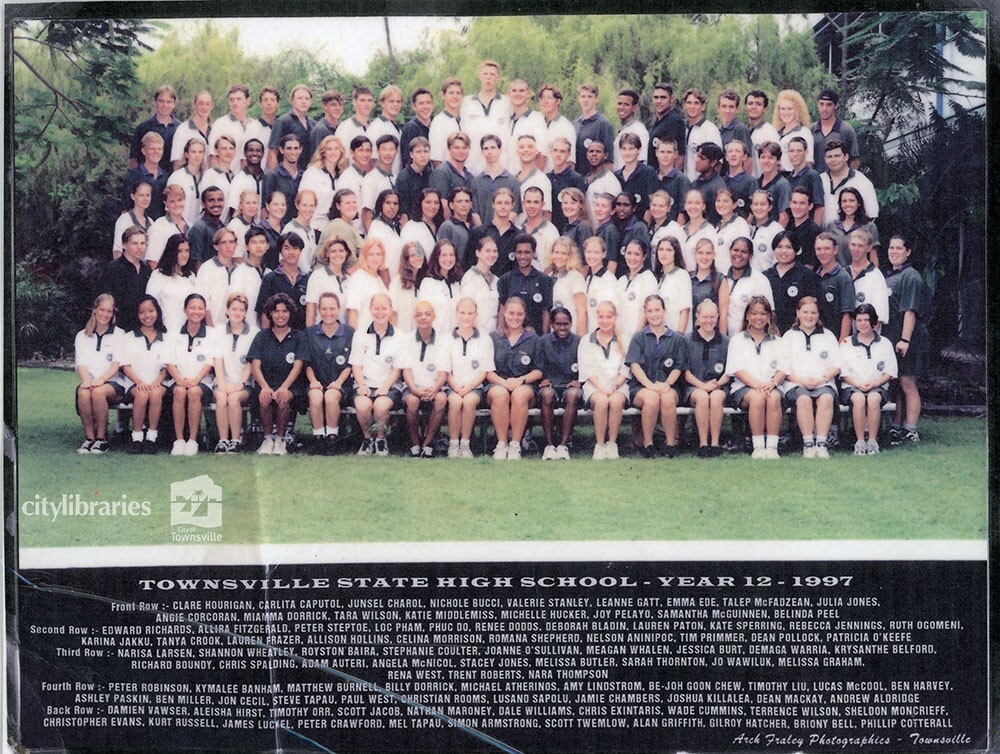 Year twelve class photograph, Townsville State High School, 1997