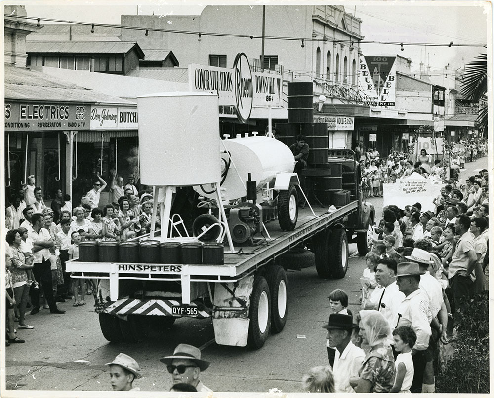 Centenary procession, Flinders Street, Townsville, 1964