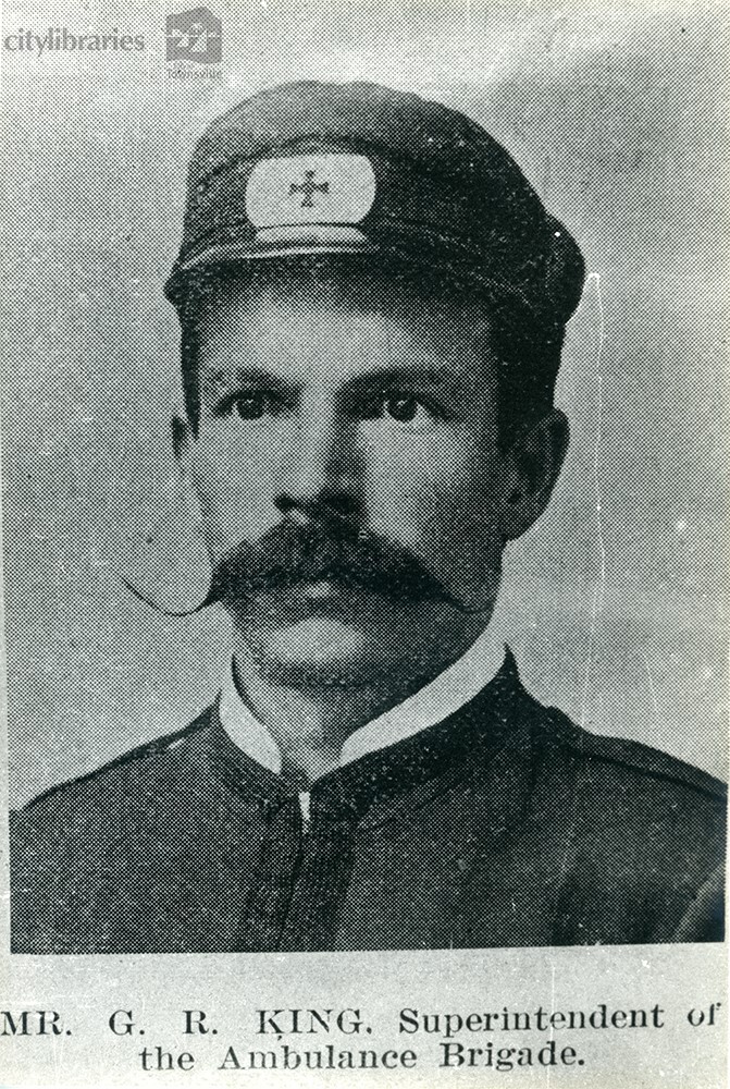 Mr. G. R. King, Superintendent of the Ambulance Brigade, 1905