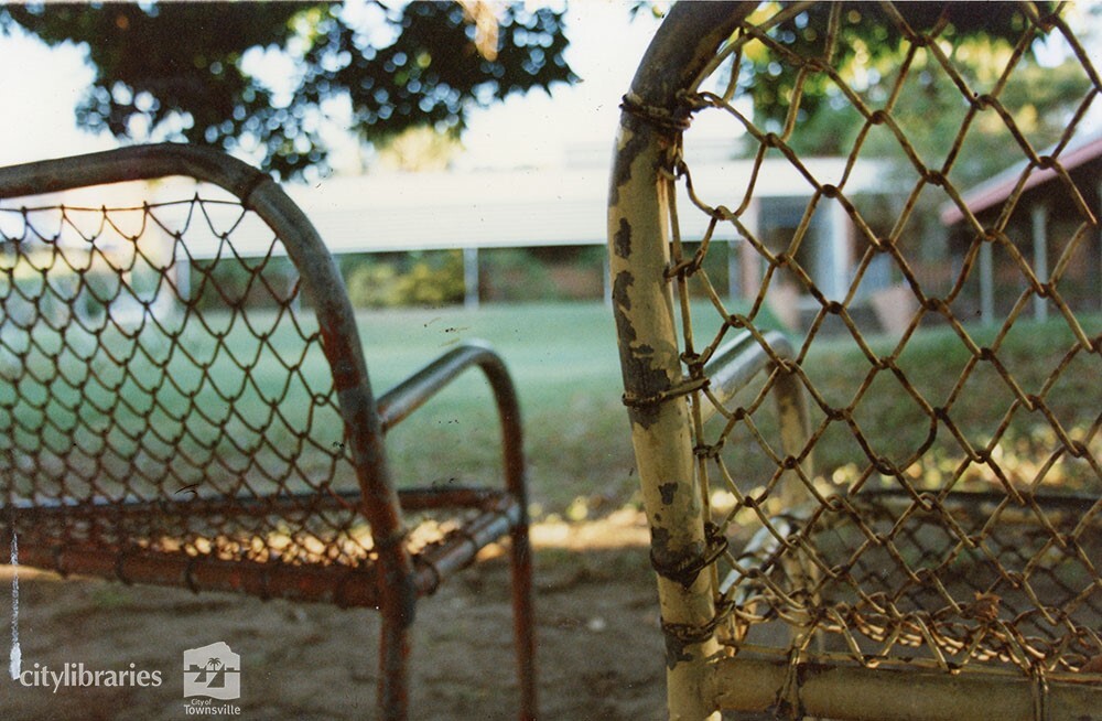 Outdoor seating at Carramar Children's Home, Townsville, ca. 1990