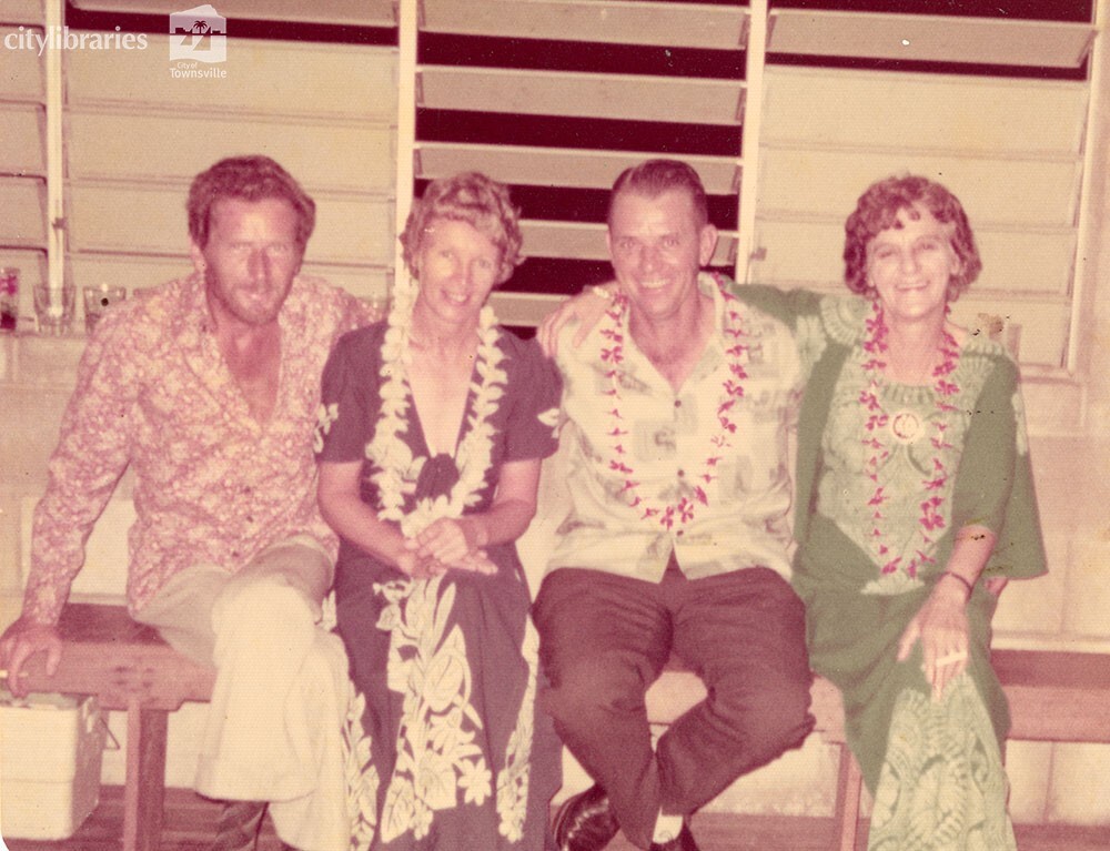 Four staff from Carramar Children's Home at an Easter Party, 17 March 1970