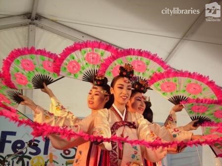 Perfomers from Suwon City, Korea at Cultural Fest, Strand Park, Townsville, 18 August 2007