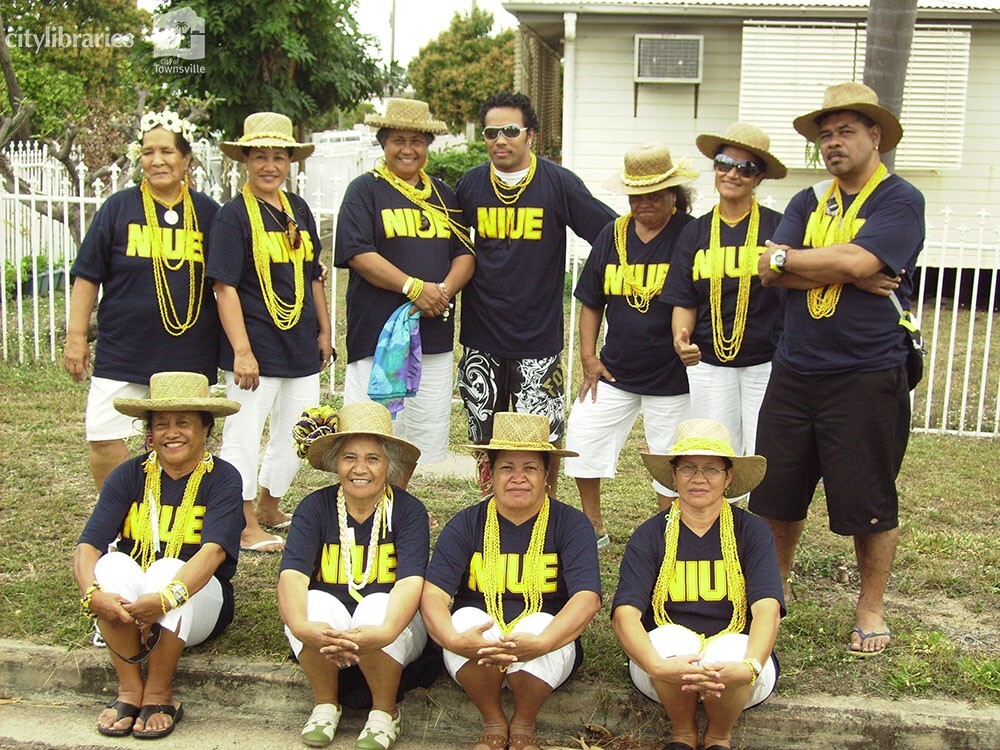 Niue Island Group before the Tropigo Carnival parade at Cultural Fest, The Strand, Townsville, 18 August 2007