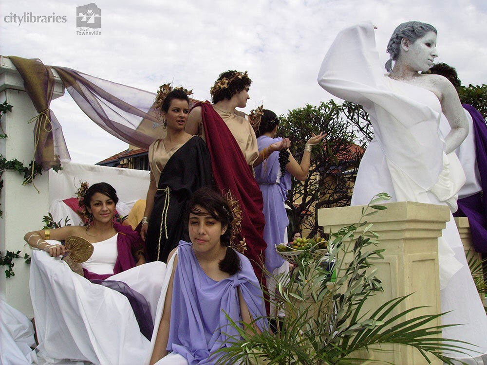 Townsville Greek Community in the Tropigo Carnival parade at Cultural Fest, The Strand, Townsville, 18 August 2007