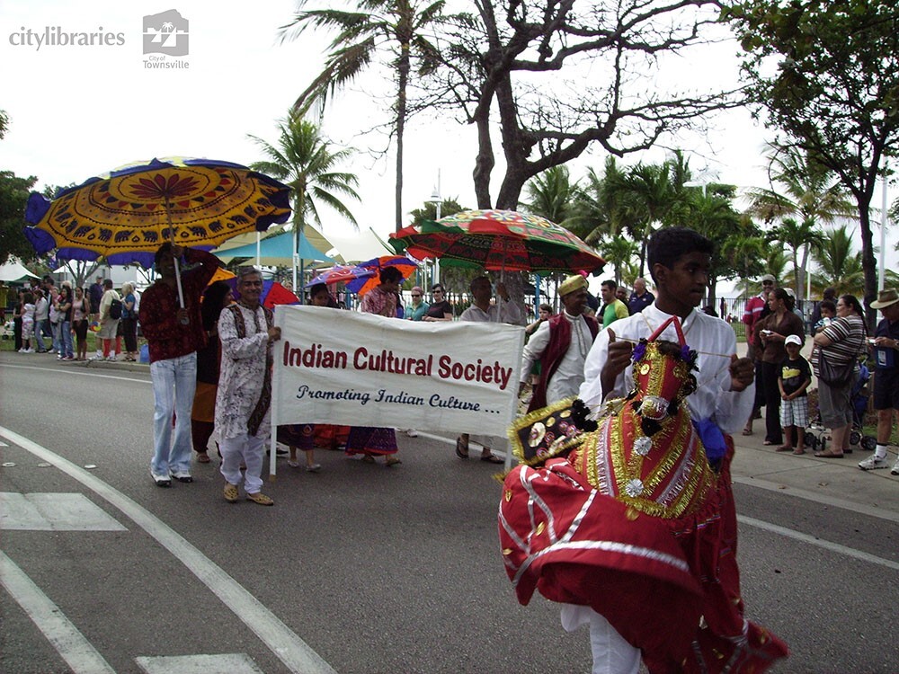 Indian Cultural Society in the Tropigo Carnival parade at Cultural Fest, The Strand, Townsville, 18 August 2007