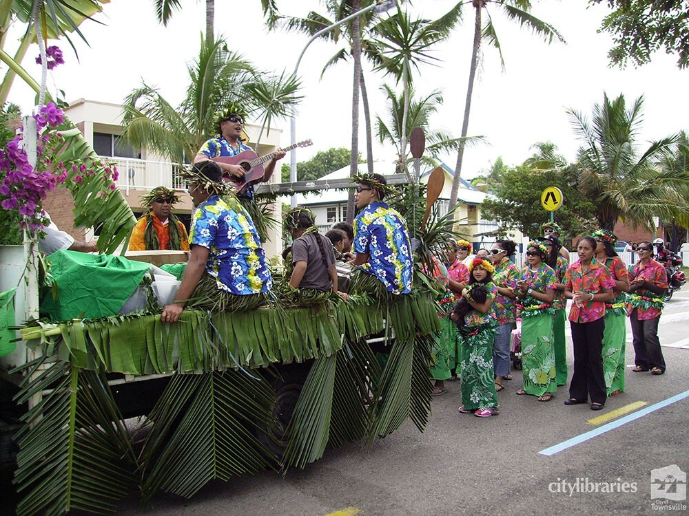 Performers in the Tropigo Carnival parade at Cultural Fest, The Strand, Townsville, 18 August 2007