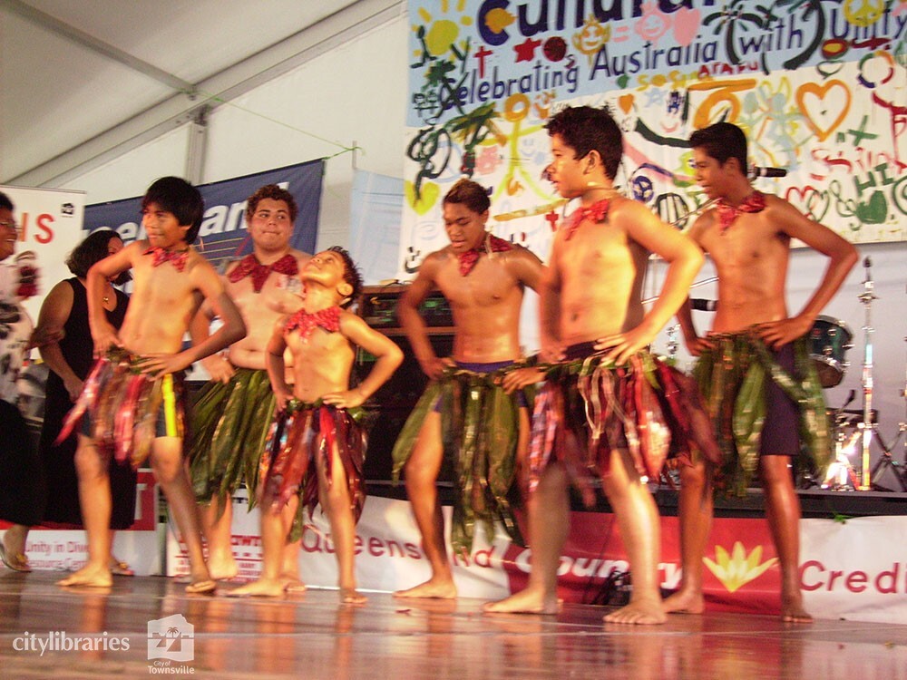 Performers in the Cultural Fest, Strand Park, Townsville, 18 August 2007