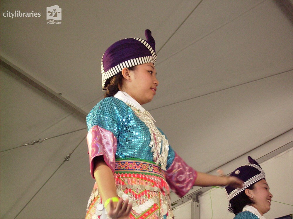 Qld Hmong Dancers at Cultural Fest, Strand Park, Townsville, 19 August 2007