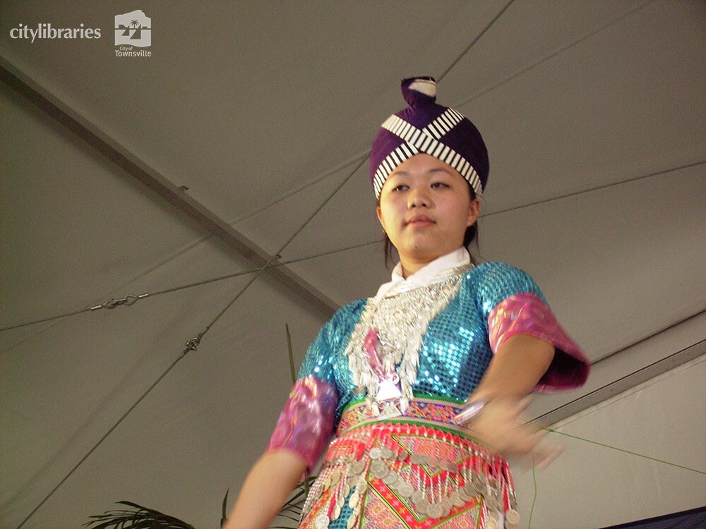 Qld Hmong Dancers at Cultural Fest, Strand Park, Townsville, 19 August 2007