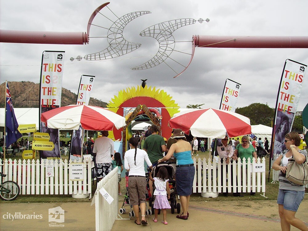 Entrance to Cultural Fest, Strand Park, Townsville, 19 August 2007