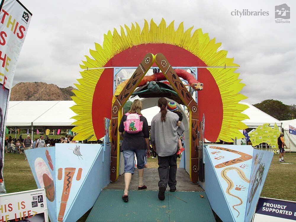 Entrance to Cultural Fest, Strand Park, Townsville, 19 August 2007