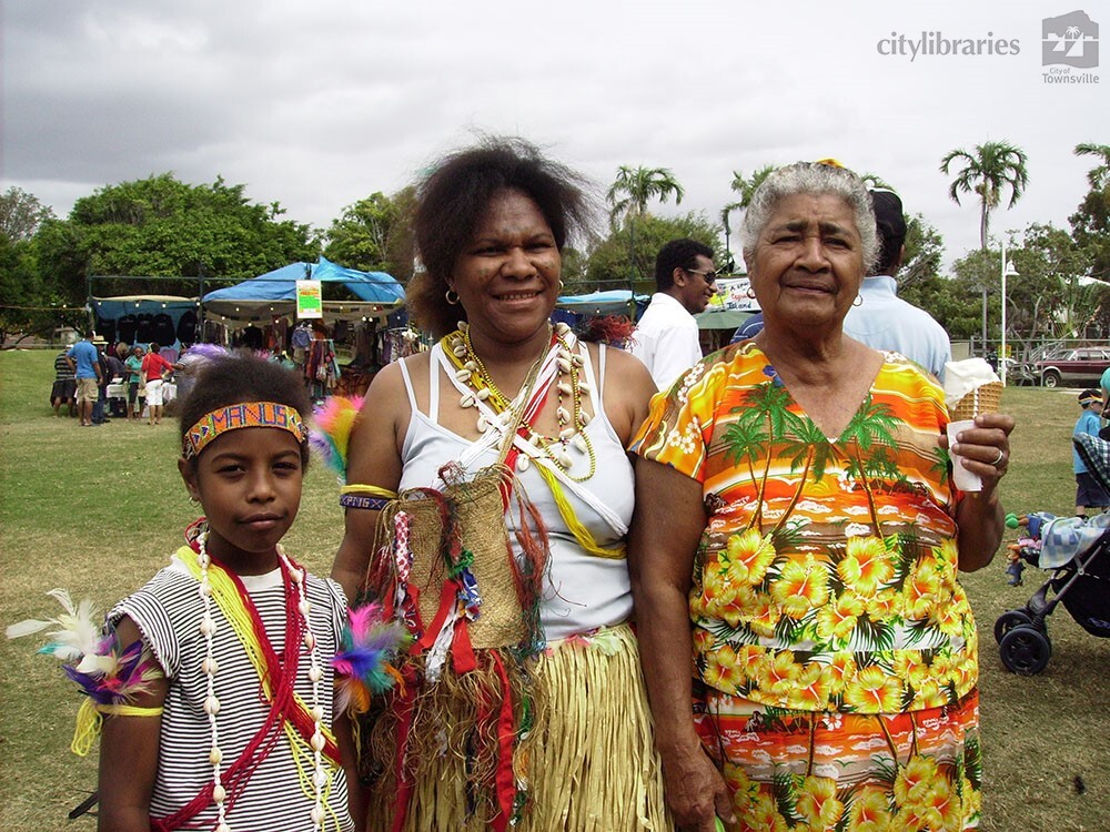 Papua New Guinea group members at Cultural Fest, Strand Park, Townsville, 19 August 2007