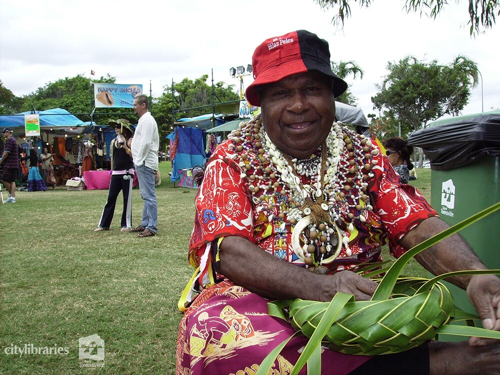 John Monaei at Cultural Fest, Strand Park, Townsville, 19 August 2007