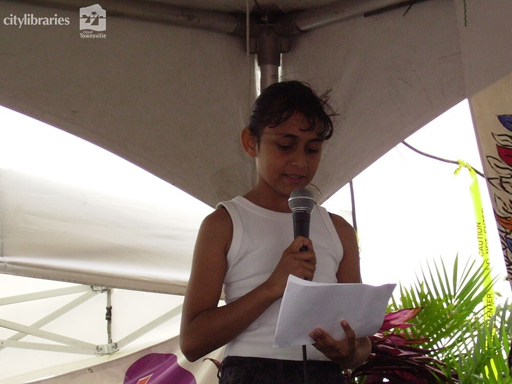 Performer at Cultural Fest, Strand Park, Townsville, 19 August 2007