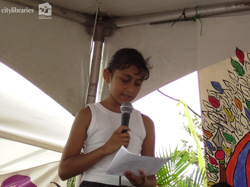 Performer at Cultural Fest, Strand Park, Townsville, 19 August 2007