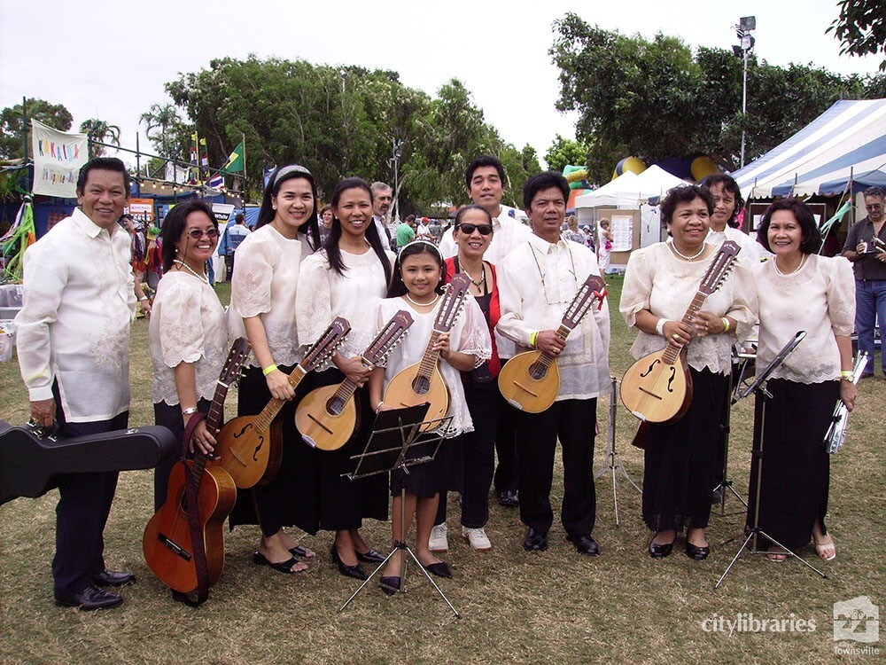 Filipino Australian Affiliation of NQ Rondalla performers at Cultural Fest, Strand Park, Townsville, 19 August 2007