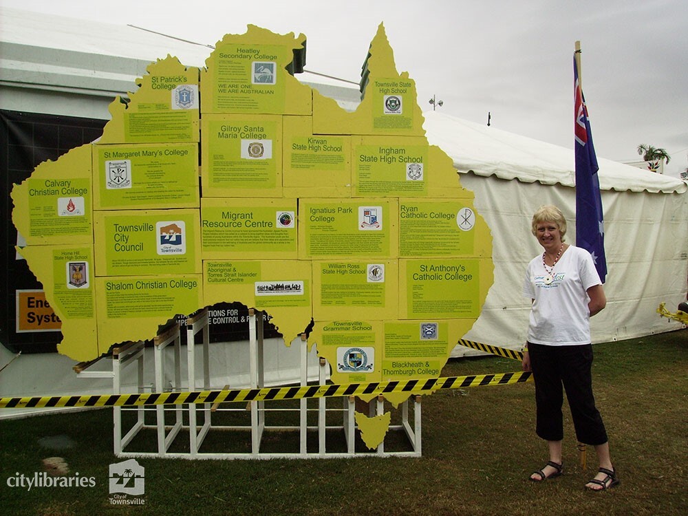 Jigsaw installation at Cultural Fest, Strand Park, Townsville, 19 August 2007