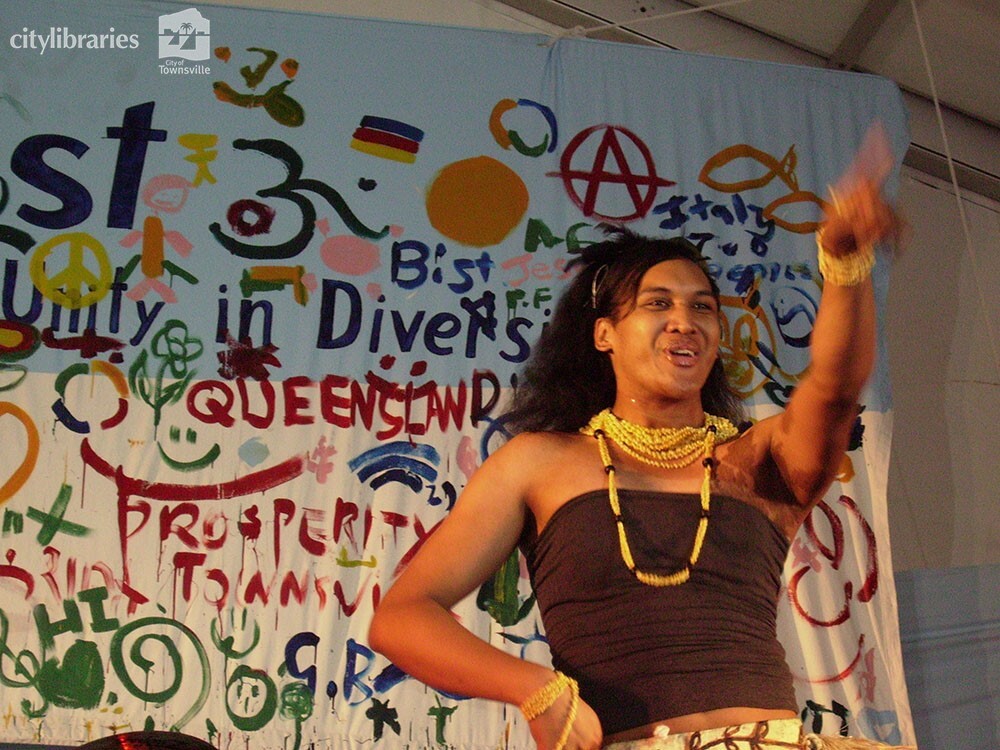 Performer at Cultural Fest, Strand Park, Townsville, 19 August 2007