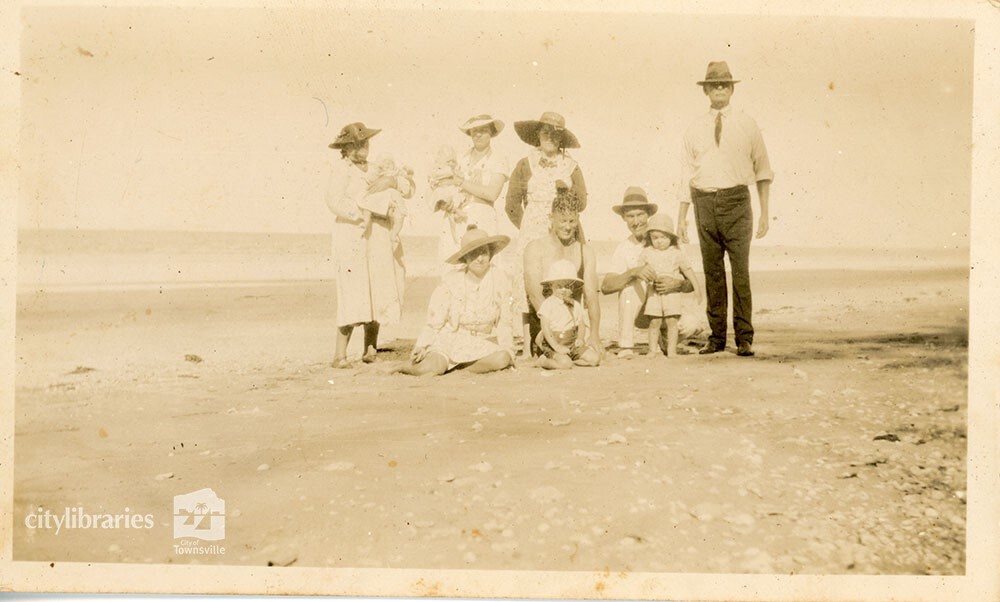 Group on the beach, 1930