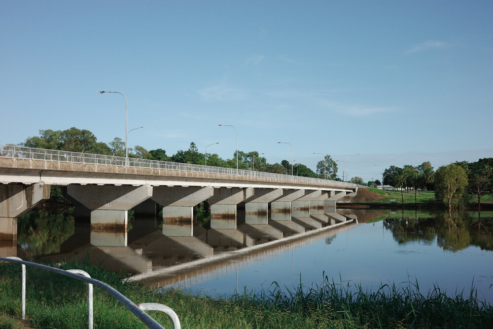 Nathan Street bridge, Ross River, Townsville, 16 February 2025