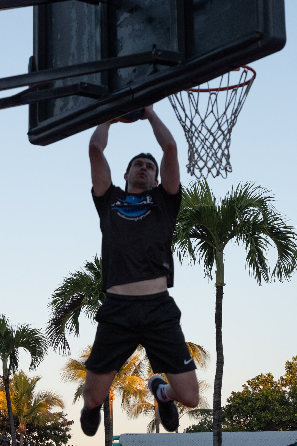 Dunk show at FIBA 3x3 2025 Quest Tour, the Strand, Townsville, 2 August 2025