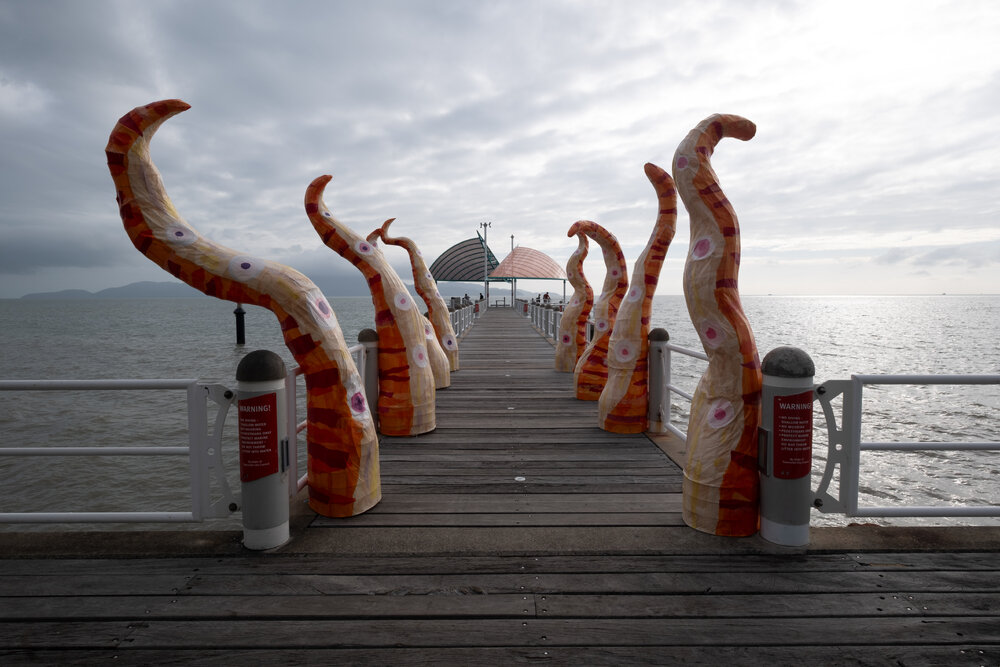Art display at Ephemera 2025, the Strand, Townsville, 25 July 2025