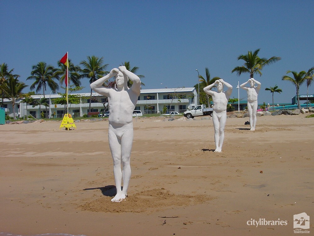 "Searching for Harold" public art installation by Jane Hawkins &amp; Steph Rogerson, Strand Ephemera, Townsville, 2001