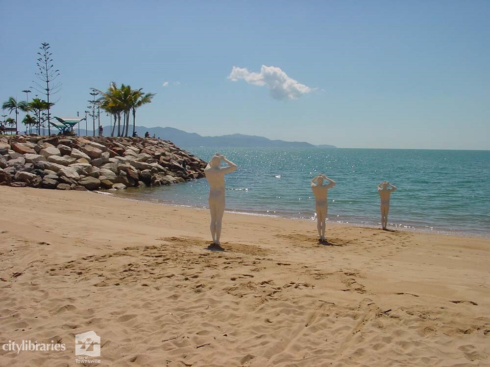"Searching for Harold" public art installation by Jane Hawkins &amp; Steph Rogerson, Strand Ephemera, Townsville, 2001