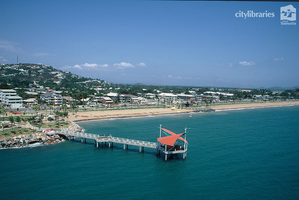 Aerial view of The Strand and the Strand Jetty, Townsville, [2006]