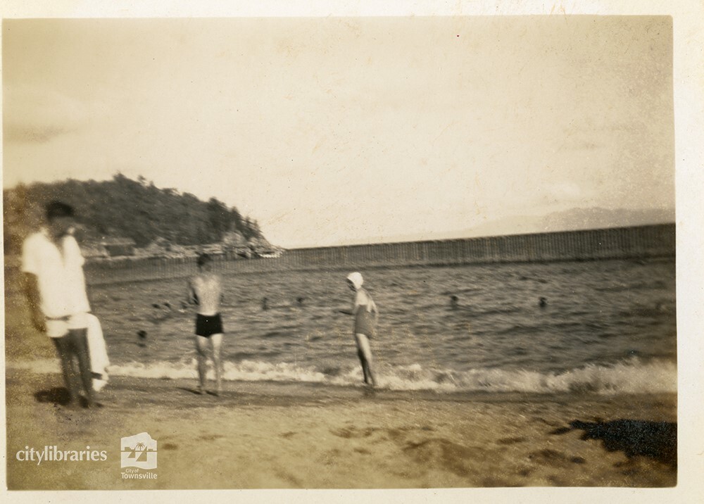 Bill &amp; Les at Picnic Bay, Magnetic Island, 18 November 1945
