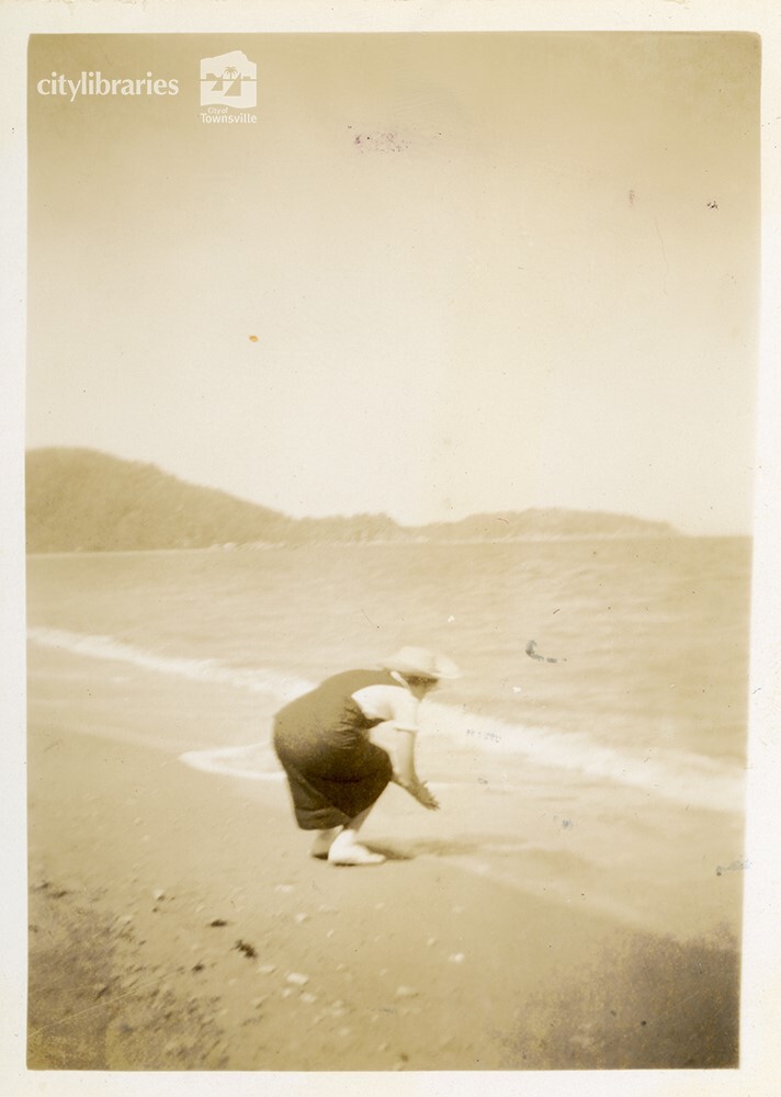 June Barton at Nellie Bay, Magnetic Island, 1 January 1946