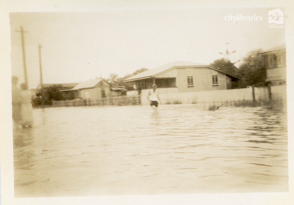 Flooding, Queens Road, Townsville, 10 February 1946