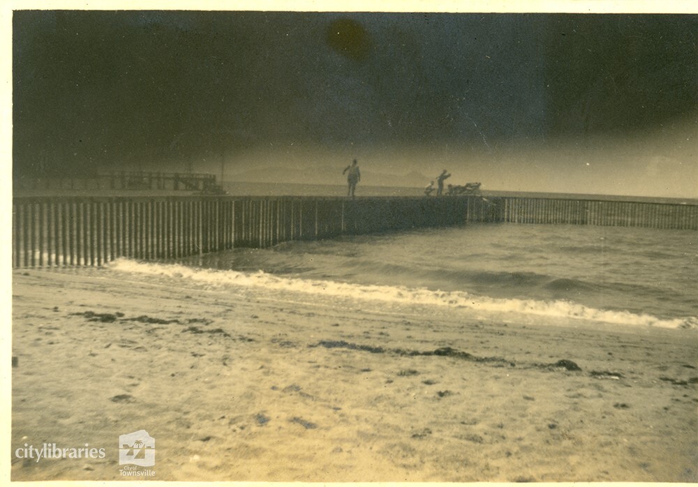 Surf-lifesavers, Picnic Bay swimming enclosure, Magnetic Island, 24 February 1946