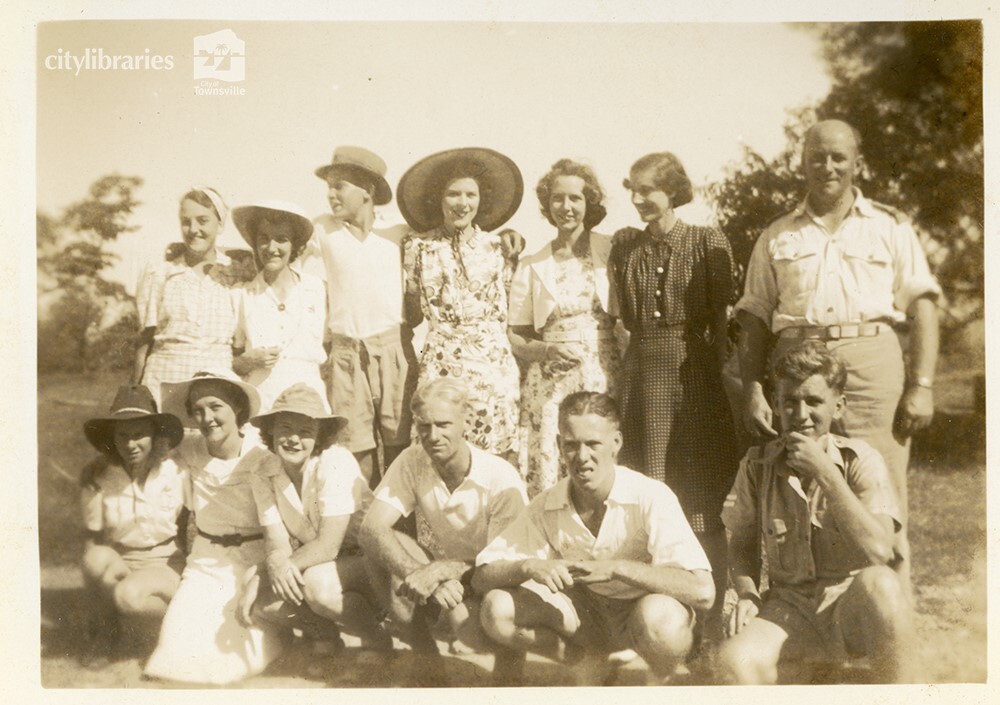 Picnic group at Robertson Park, Pallarenda, Townsville, 1946