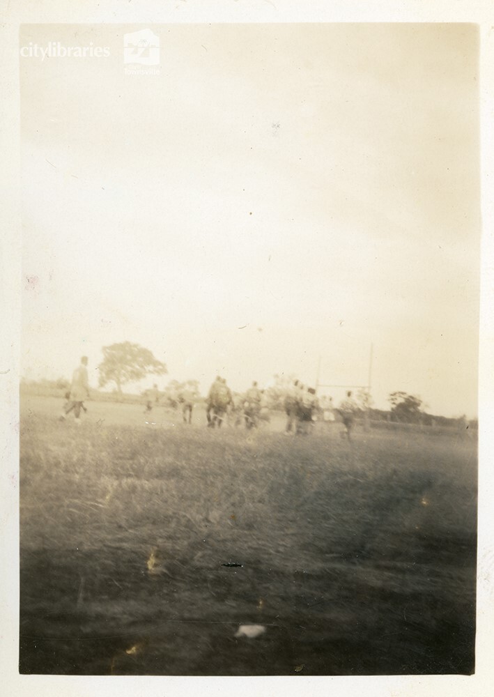 Football game, Ayr, ca. 1946