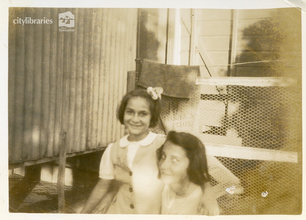 Sisters of Grace Burgess (Matthews), Shirley and June, Townsville, ca. 1946
