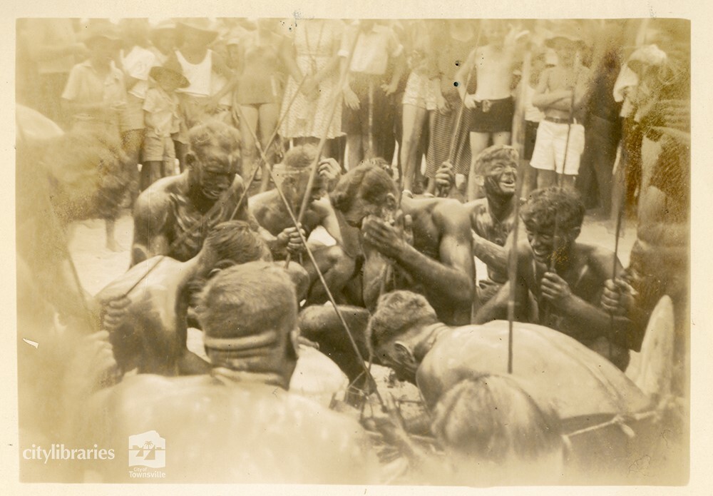 Re-enactment of the landing of Captain Cook, Picnic Bay, Magnetic Island, 26 January 1947
