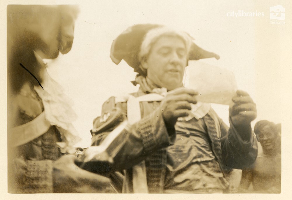 Re-enactment of the landing of Captain Cook, Picnic Bay, Magnetic Island, 1947