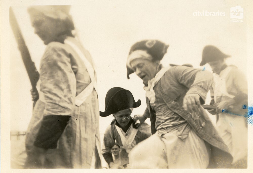 Re-enactment of the landing of Captain Cook, Picnic Bay, Magnetic Island, 1947