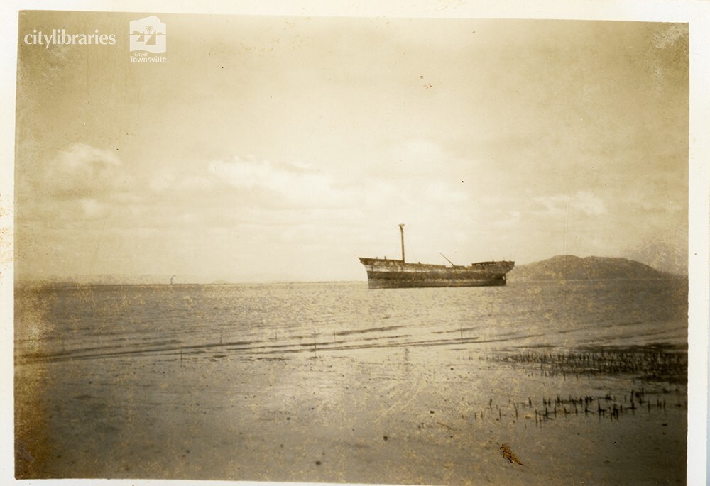 Ship off Magnetic Island, ca. 1946